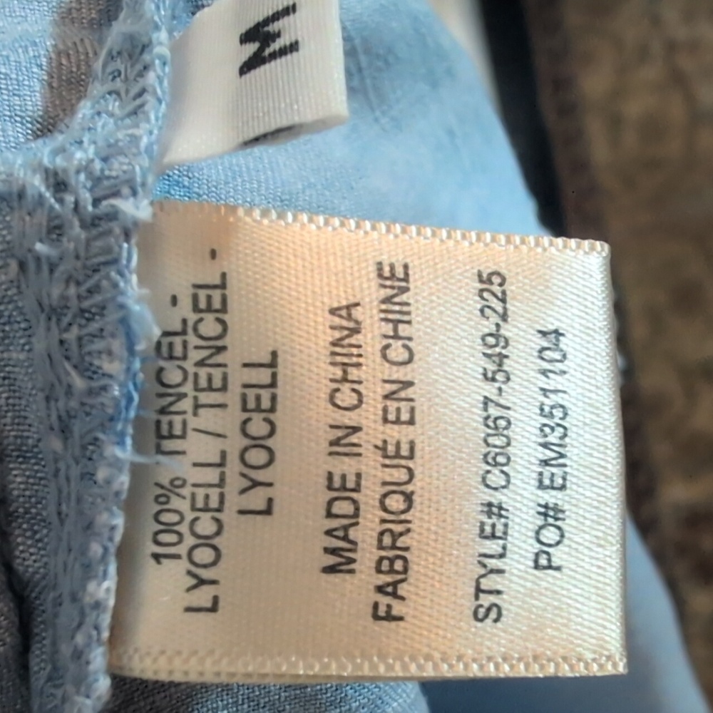 Cloth & Stone Light Blue Denim Shirt Dress - Picture 9 of 10